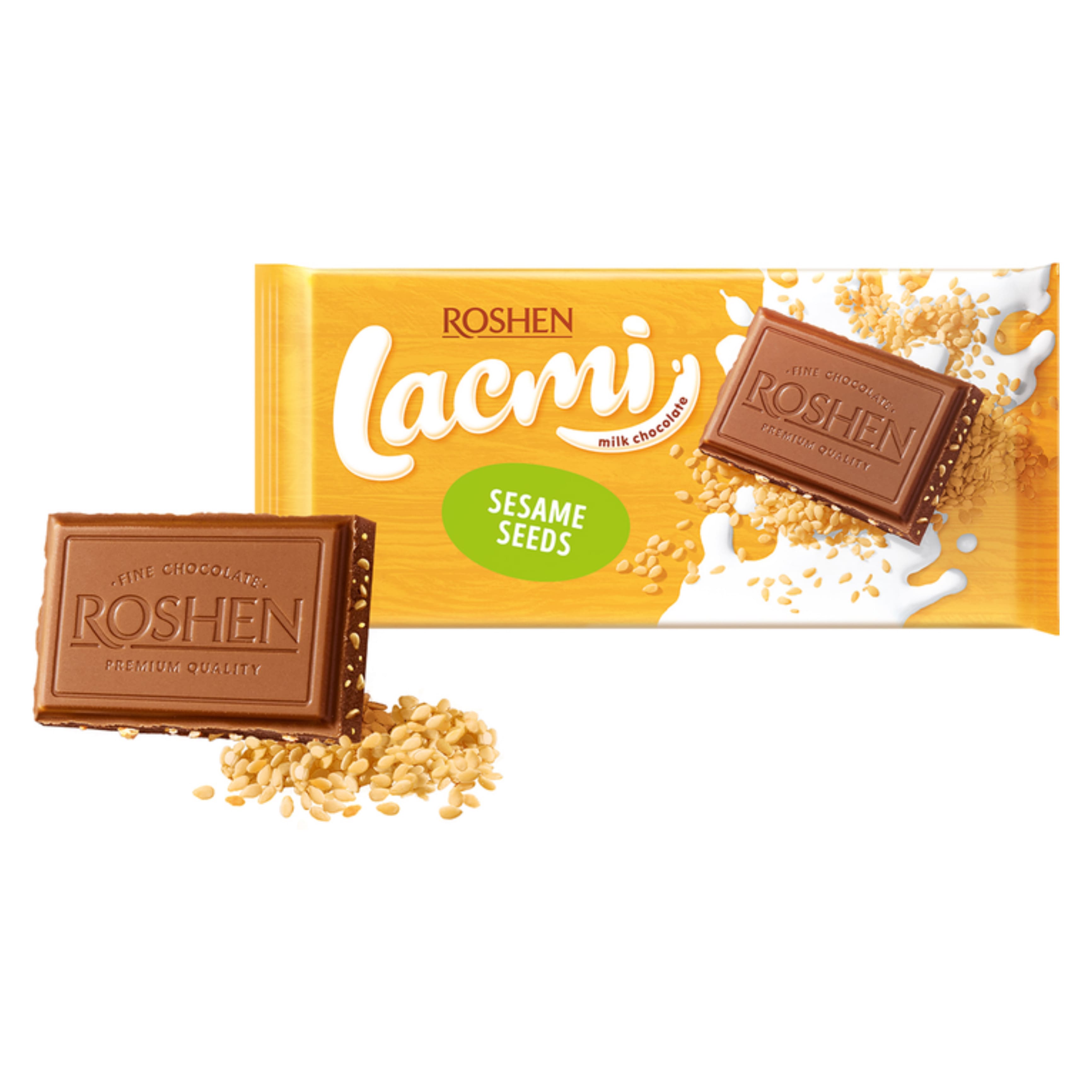Шоколад Lacmi молочний сезам 90г