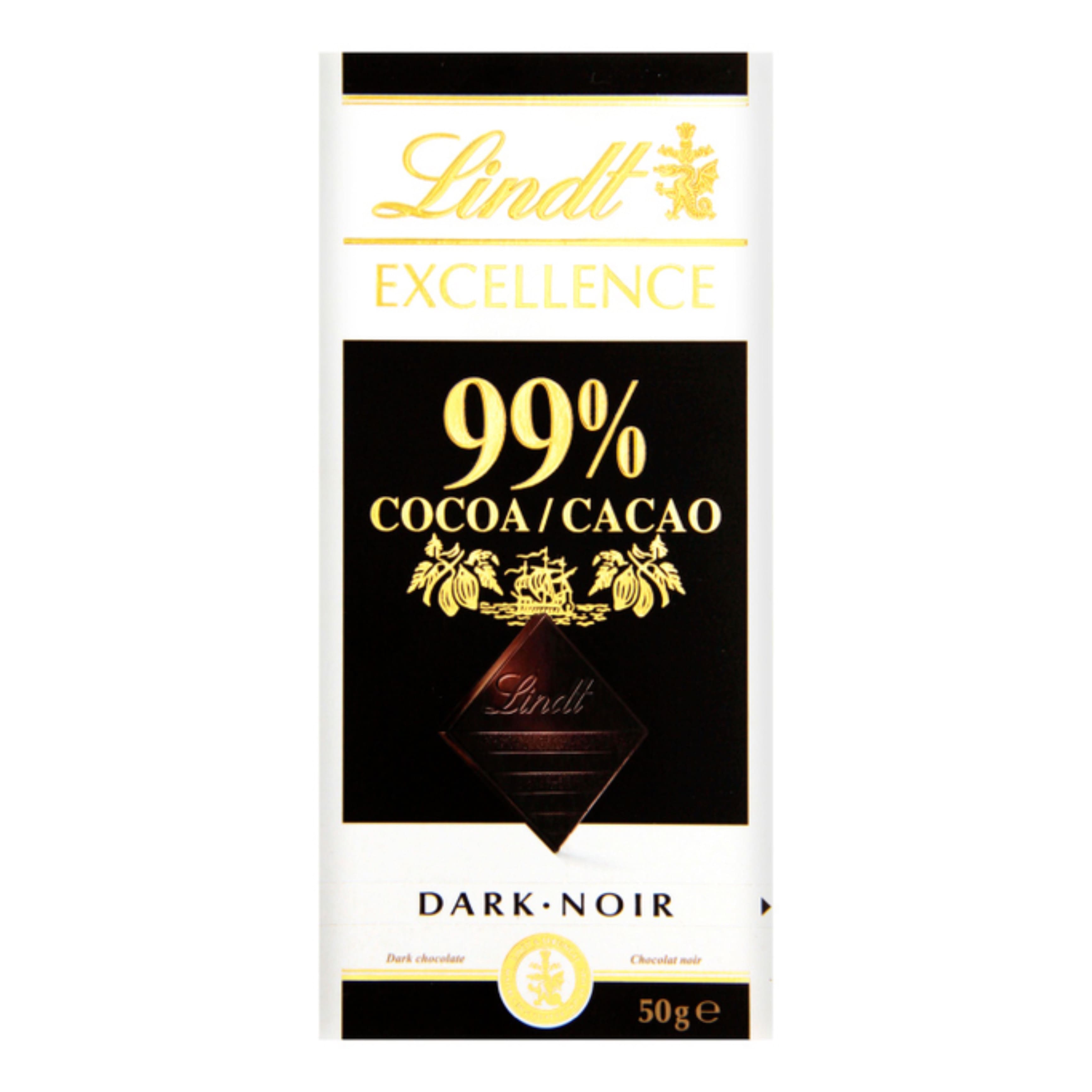 Шоколад LINDT Excellence чорний 99% какао 50г