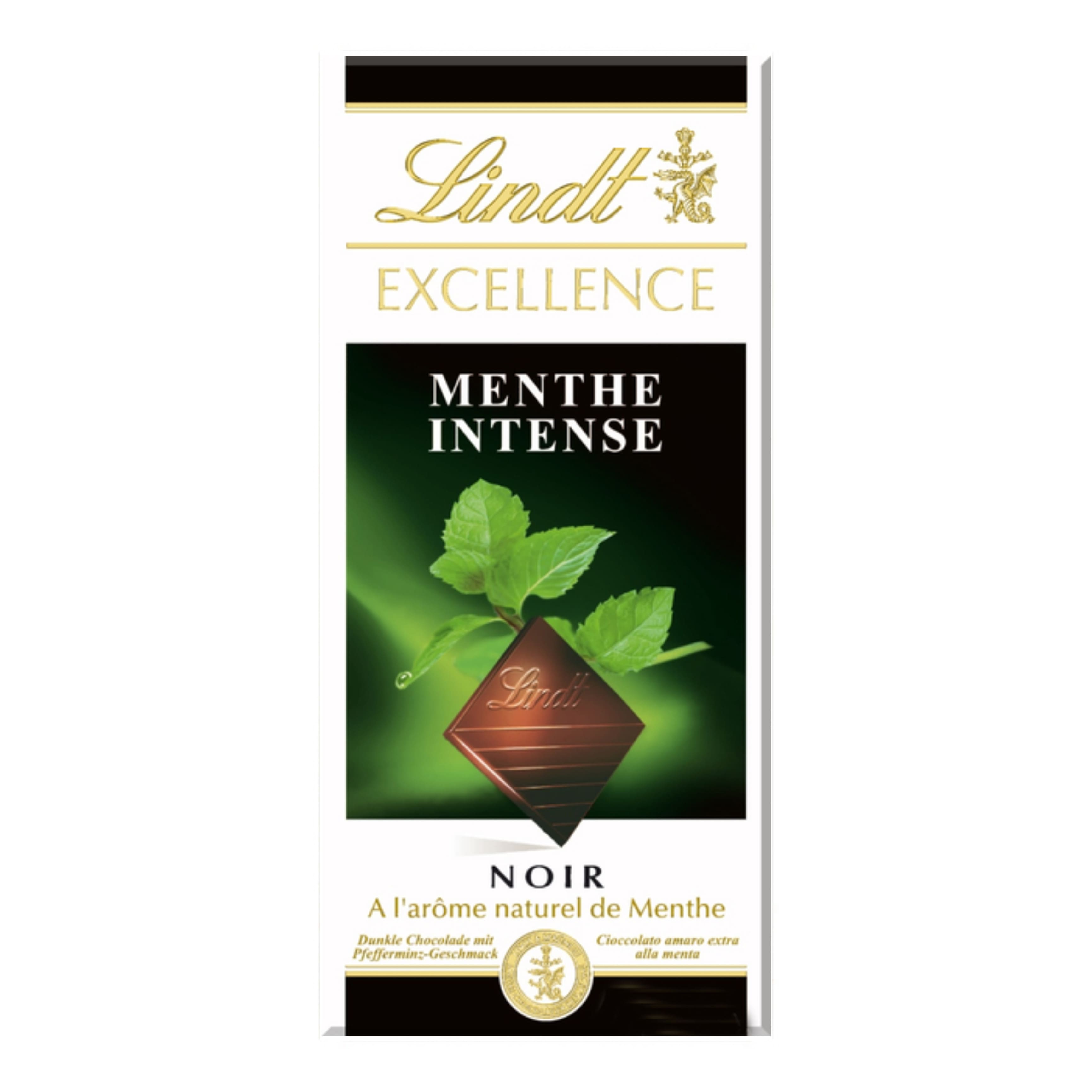 Шоколад LINDT Excellence чорний з м'ятою 100г