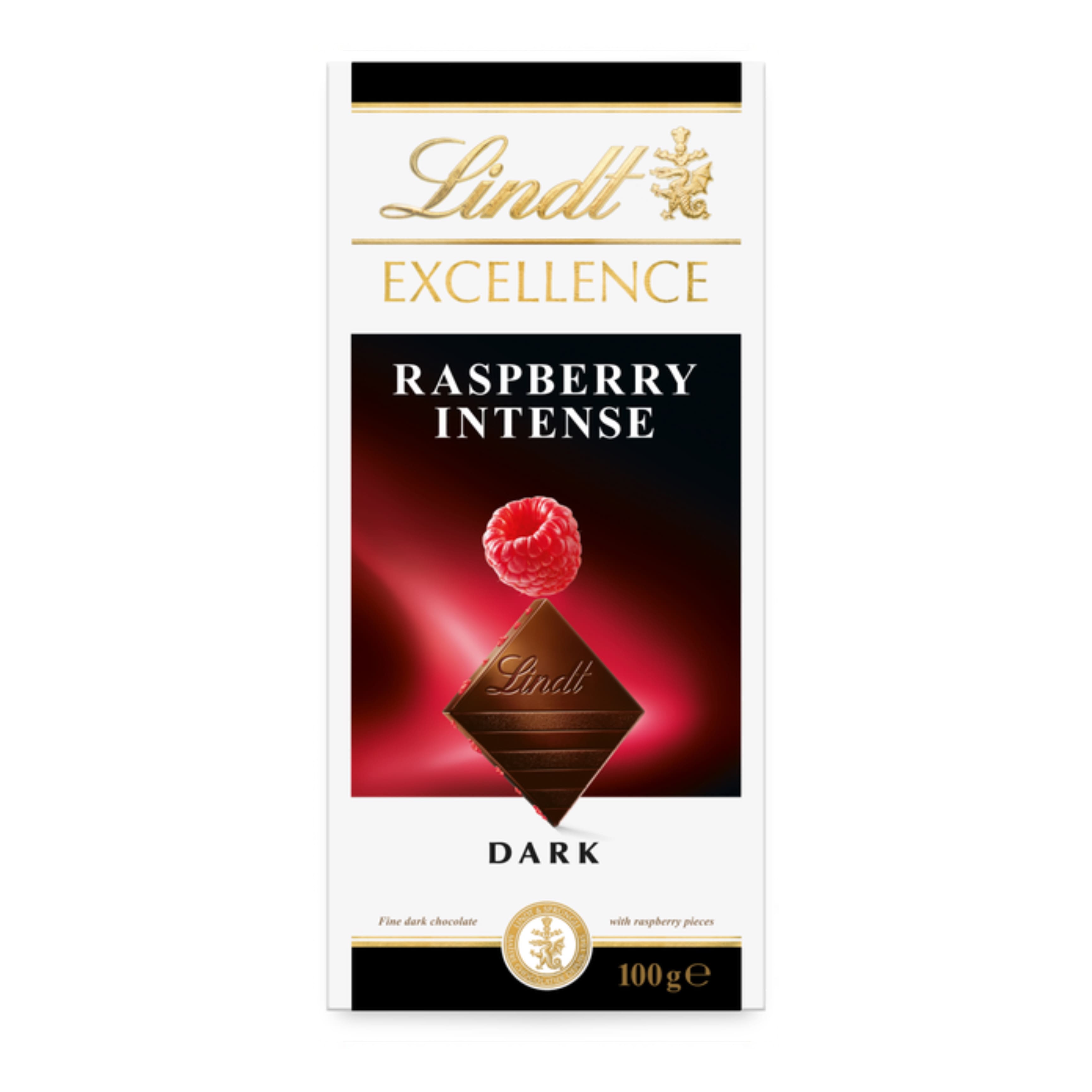 Шоколад LINDT Excellence чорний з малиною 100г