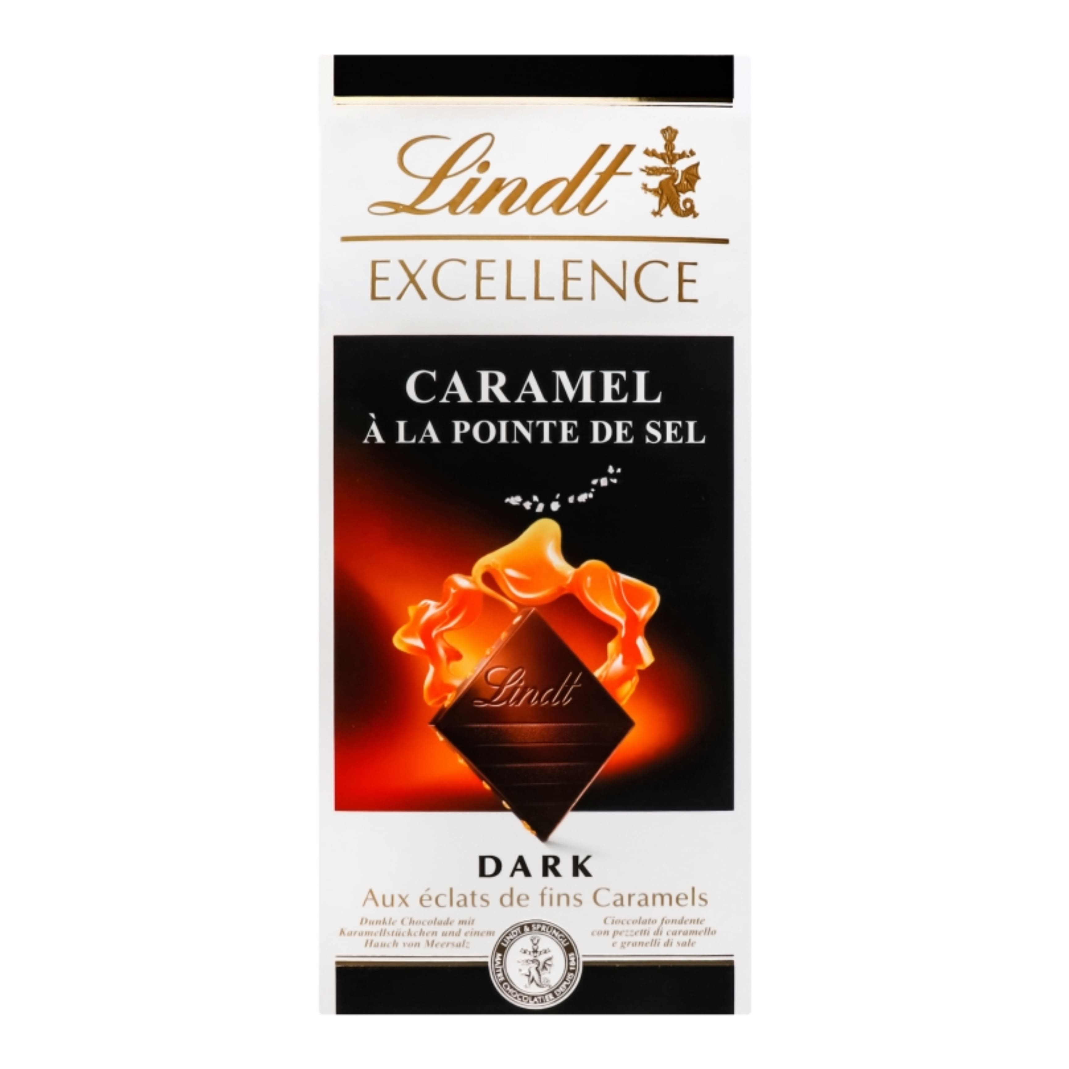 Шоколад LINDT Excellence чорний карамель з сіллю 100г