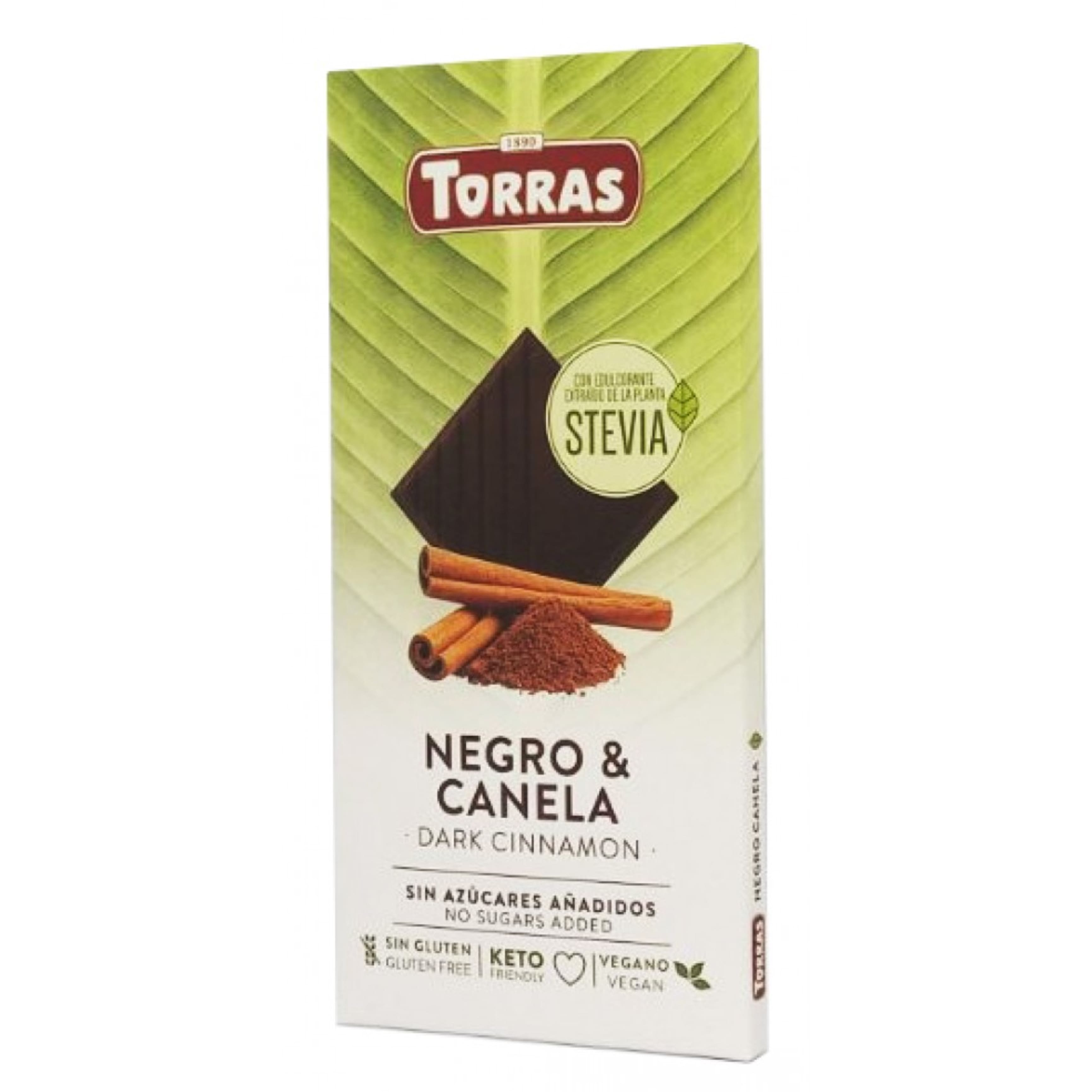 Шоколад Torras Stevia 43 з корицею 125г