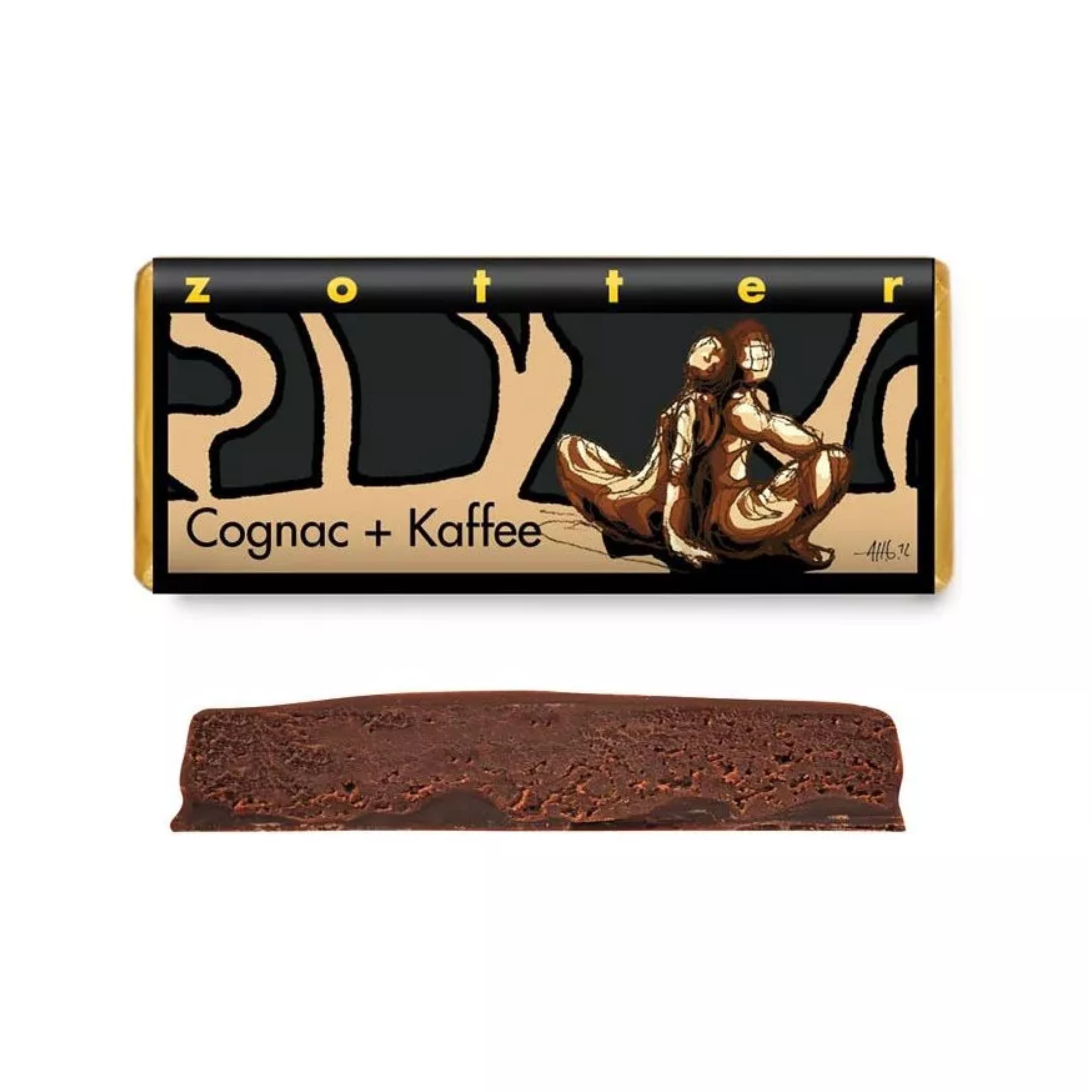 Шоколад Zotter чор кава коньяк 70г