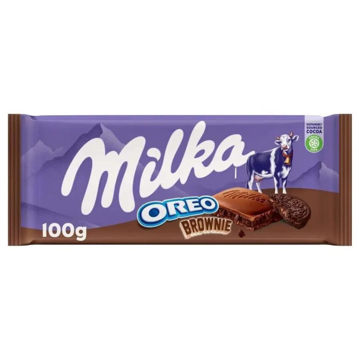 Шоколад Milka Oreo Brownie 100г