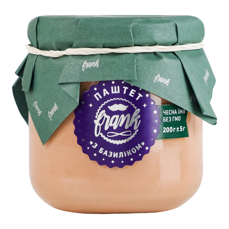 Паштет З базиліком FRANK скло 200г