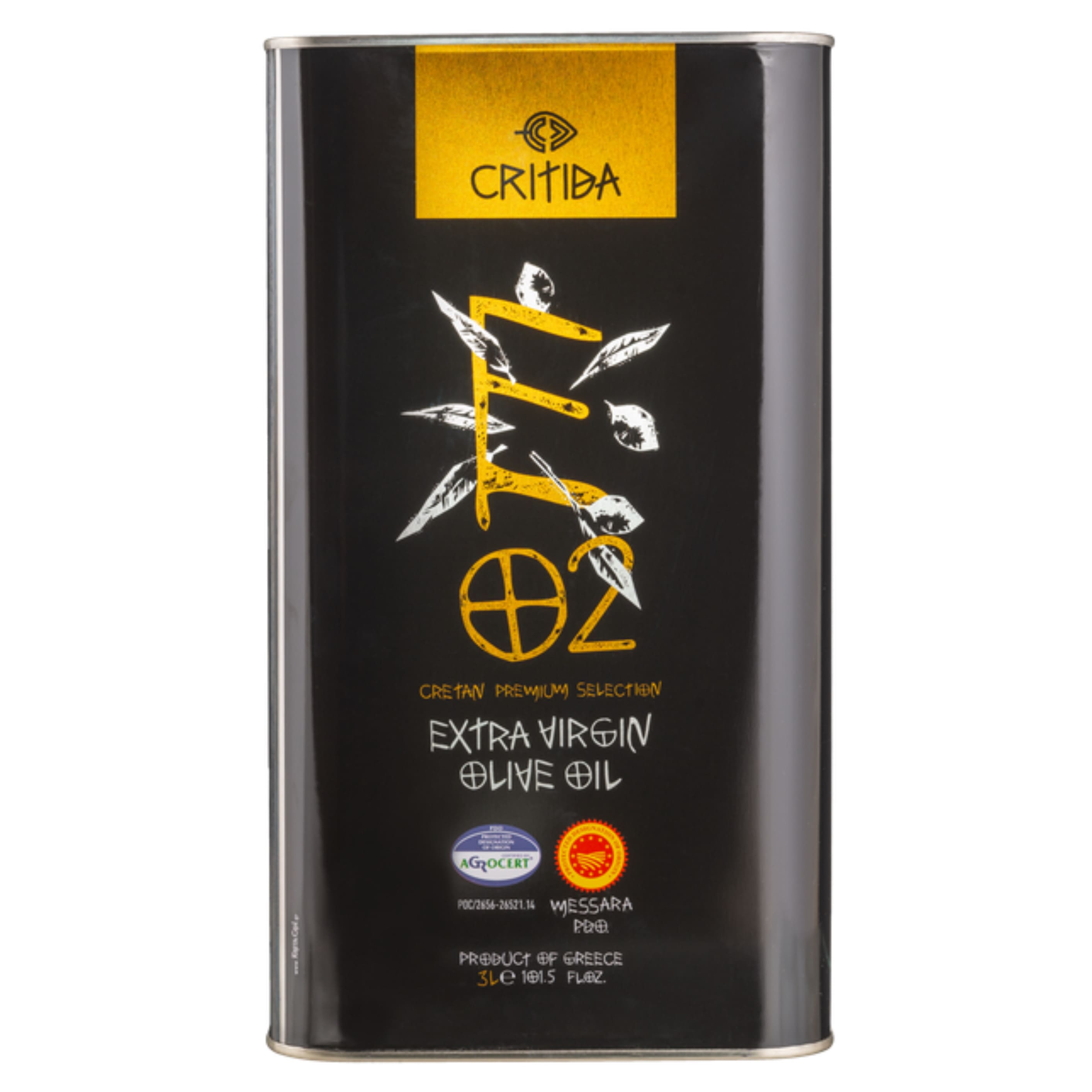 Олія олив Critida екстра вірджин Messara PDO 3л