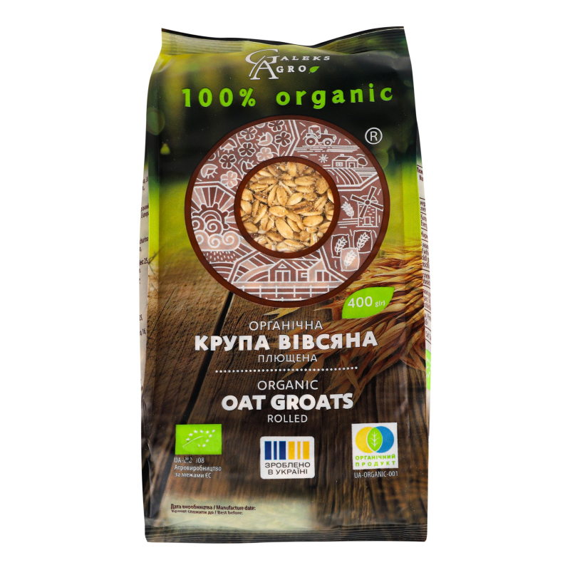 Крупа вівсяна плющена Органік 400г