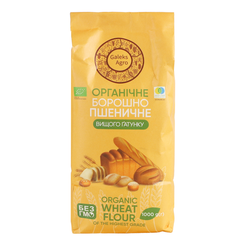 Борошно пшеничне в/г Органік 1кг