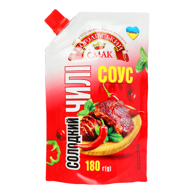 Соус томатний Солодкий чилі Королівський Смак дойпак 180г