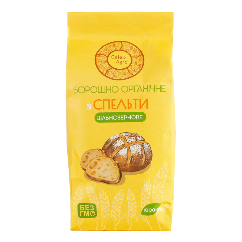 Борошно зі спельти цільнозернове Органік 1кг