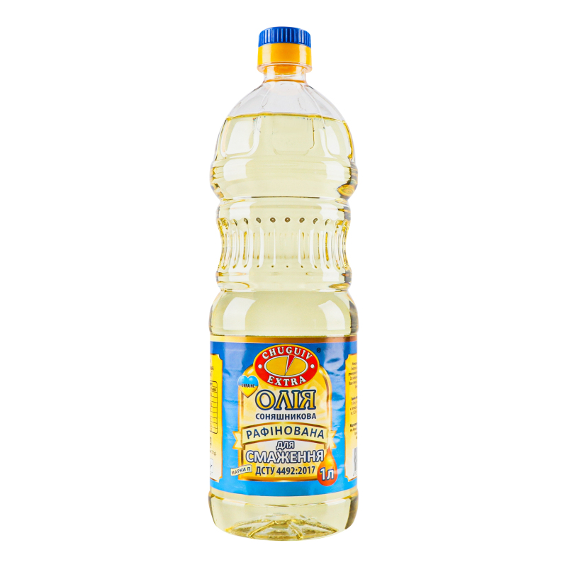 Олія соняшникова рафінована Чугуїв продукт 880мл