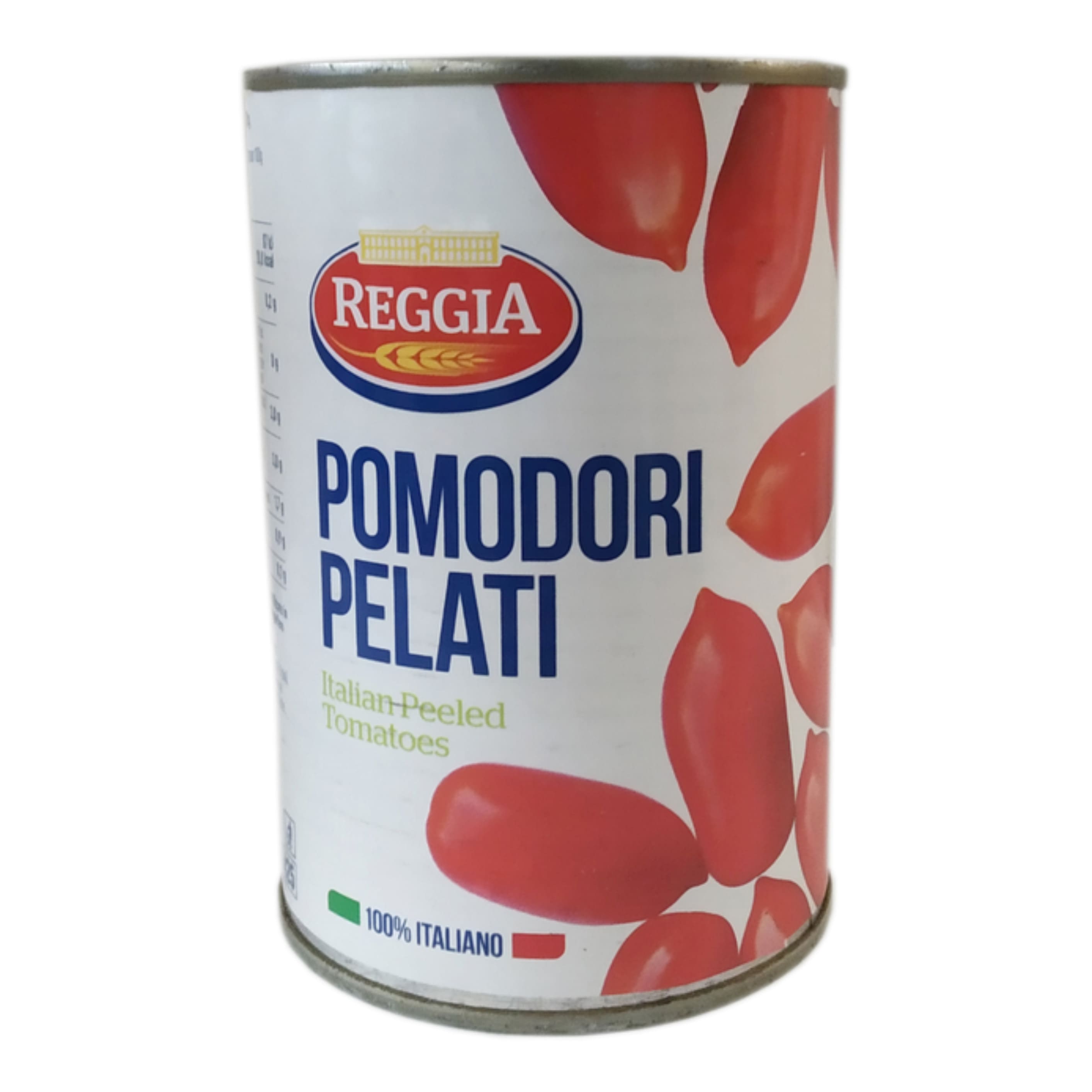 Томати цілі очищені REGGIA томат/сік ж/б 400г