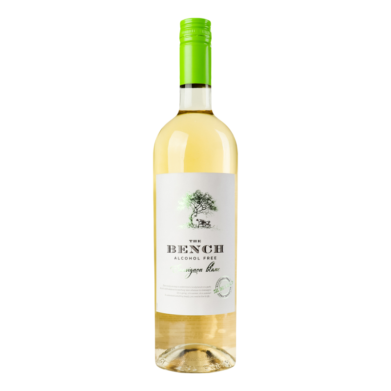 Вино б/а The Bench Sauvignon Blanc н/солодке біле 0% 0.75 л