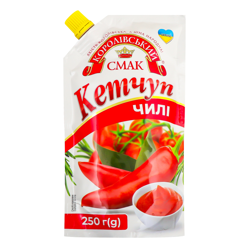 Кетчуп Чілі Королівський Смак дой-пак 250г