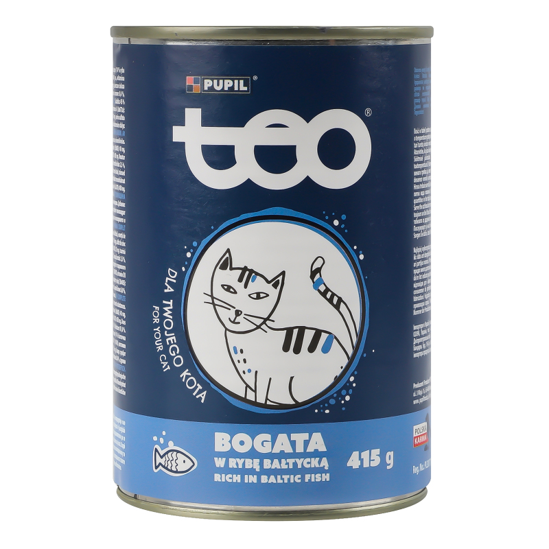 Корм для котів ТЕО в соусі балтійська риба  вологий  415г