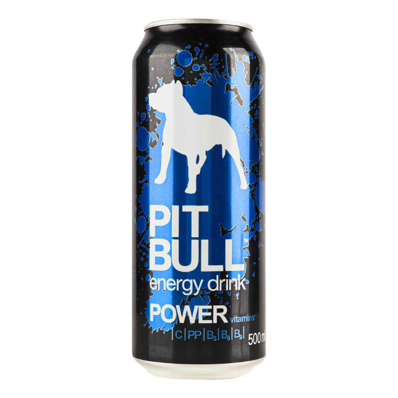 Енергетичний б/а напій Pit Bull Power 0.5 л з/б