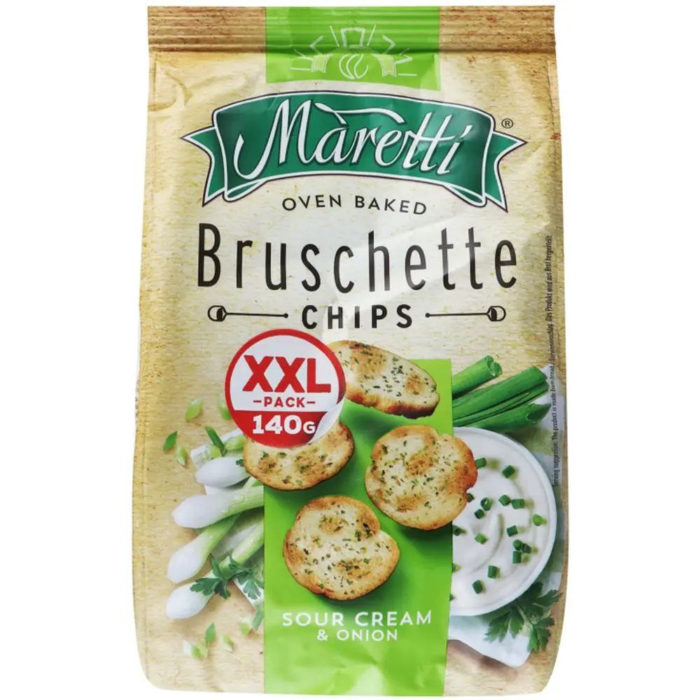 Брускети MARETTI сметана і цибуля 12х140г