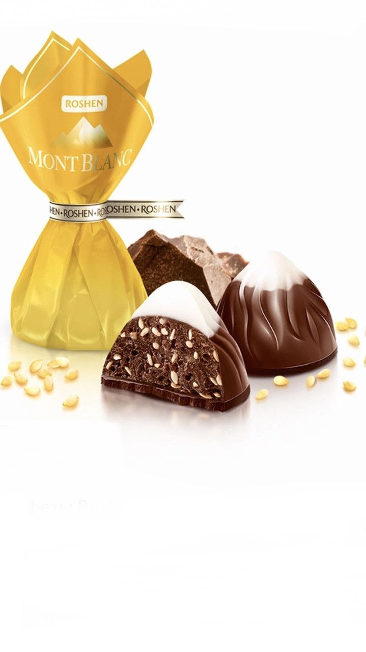 Цукерки Рошен Монблан шоколад сезам 1кг
