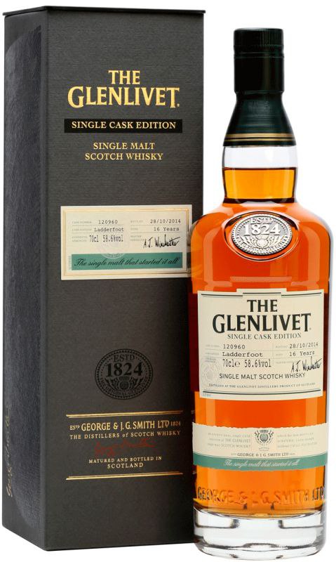 Віскі The Glenlivet 16 y.o. Ladderfoot 58.6% 0.7 л