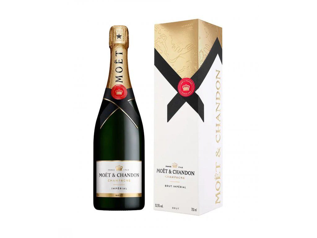 Шампанське Moet & Chandon Imperial Brut сухе біле 12% 0.75 л gift box