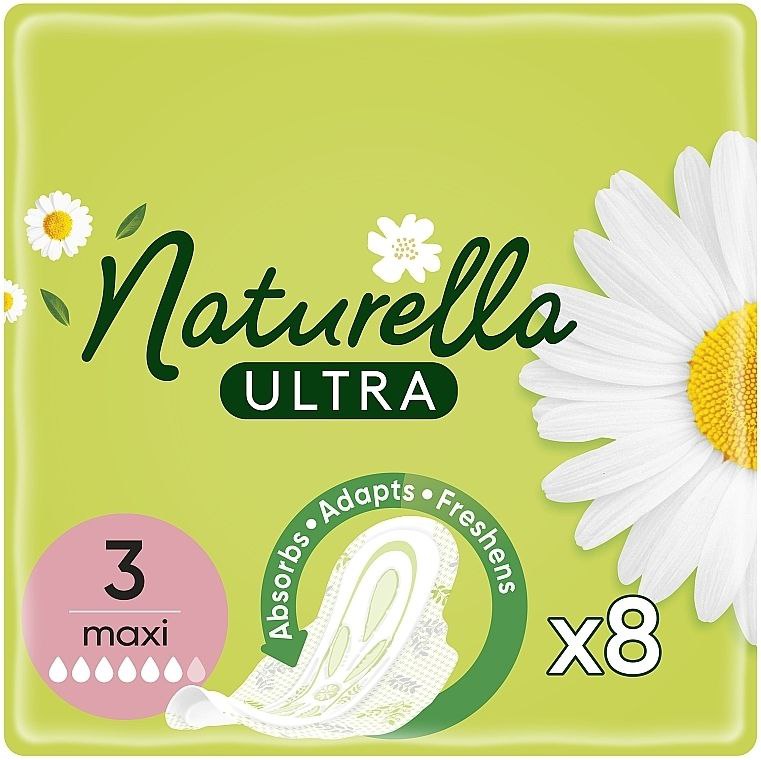 Гігієнічні прокладки NATURELLA Ультра ароматизованi Camomile Максі Single 8шт