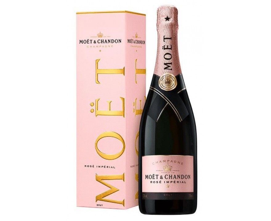 Шампанське Moet & Chandon Rose Imperial сухе рожеве 12% 0.75 л gift box