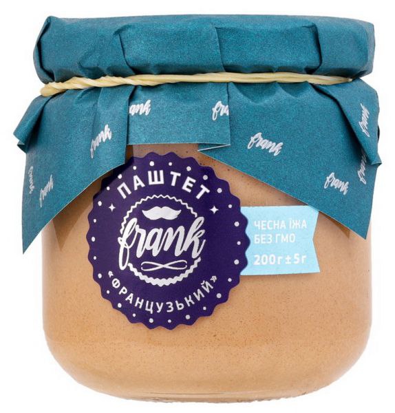 Паштет печінковий Французький FRANK скло 200г