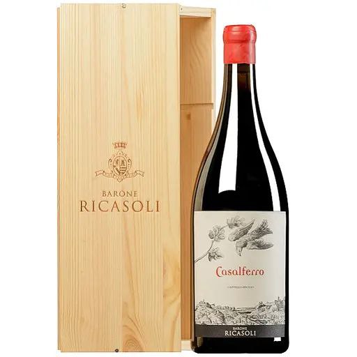 Вино B. Ricasoli Casalferro Rosso 2015 сухе черв.15% 1.5 л wood box