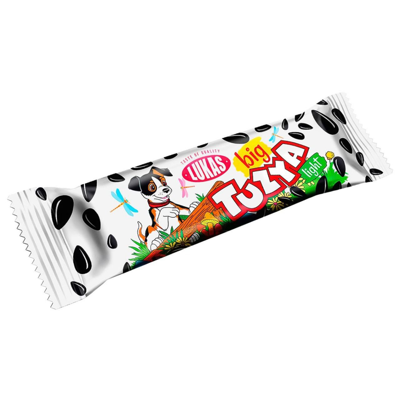Батончик Лукас Big Tuzya light глазурований з молочно-грильяжним корпусом 30г