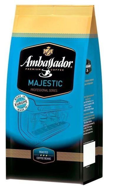 Кава в зернах Ambassador Majestic пакет 1кг