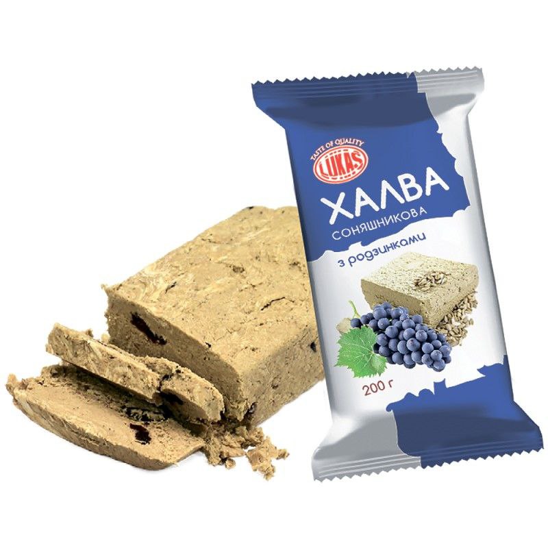 Халва соняшникова Лукас з родзинками 200г