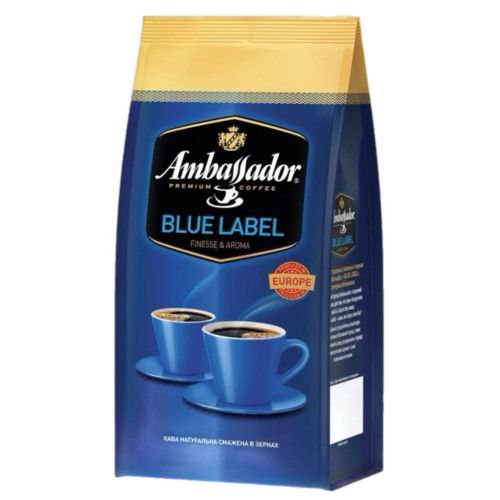 Кава в зернах Ambassador Blue Label пакет 1кг
