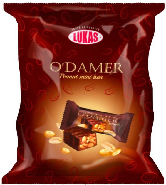 Цукерки Лукас O'Damer глазуровані з молочно-грильяжним корпусом (в обгортці) 1кг