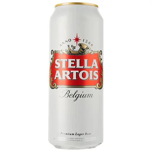 Пиво Stella Artois світле 5% 0.5 л з/б
