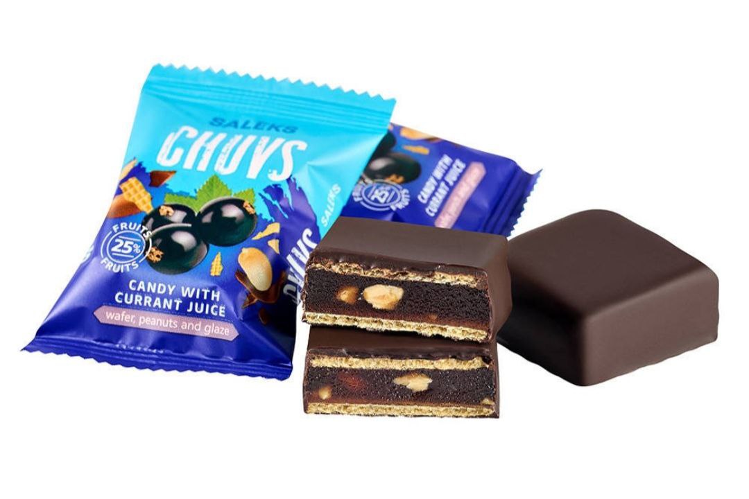 Цукерки Чавз з яблучним пюре соком смородини та смаженим арахісом 1.4кг