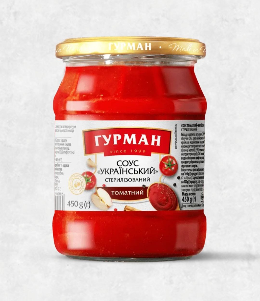 Томатний соус Гурман Український 450г