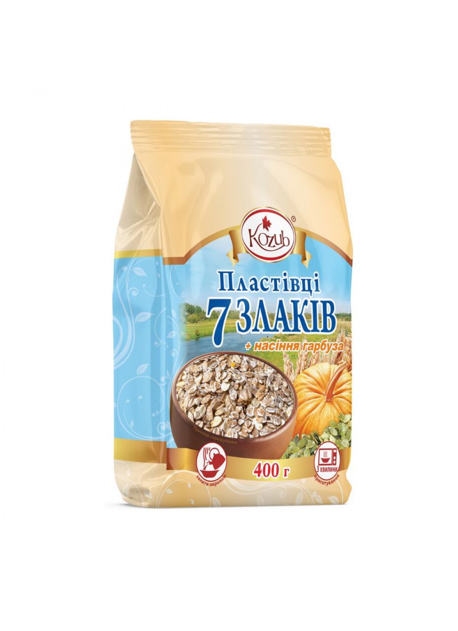 Пластівці Козуб 7 злаків+насіння гарбуза пакет 400г