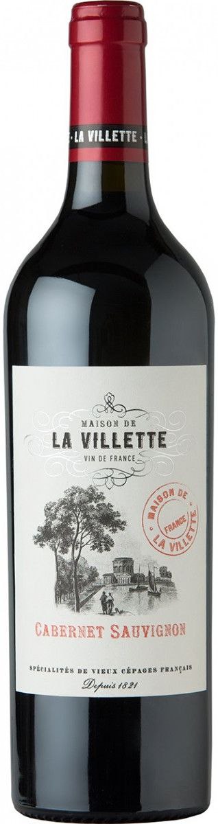 Вино La Villette Cabernet Sauvignon черв. сухе 0.75л 14,5%