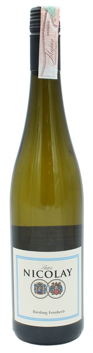 Вино Peter Nicolay Riesling Feinherb напівсухе біле 10.5% 0.75 л