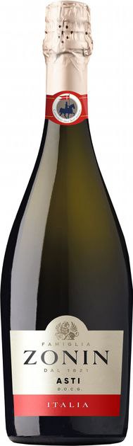 Вино ігристе Zonin Asti н/сол. біле 7% 0.75 л 
