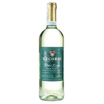 Вино Decordi Pinot Grigio сухе біле 11.5% 0.75 л