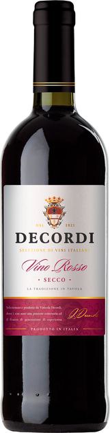 Вино Decordi Rosso Secco сухе червоне 10.5% 0.75 л