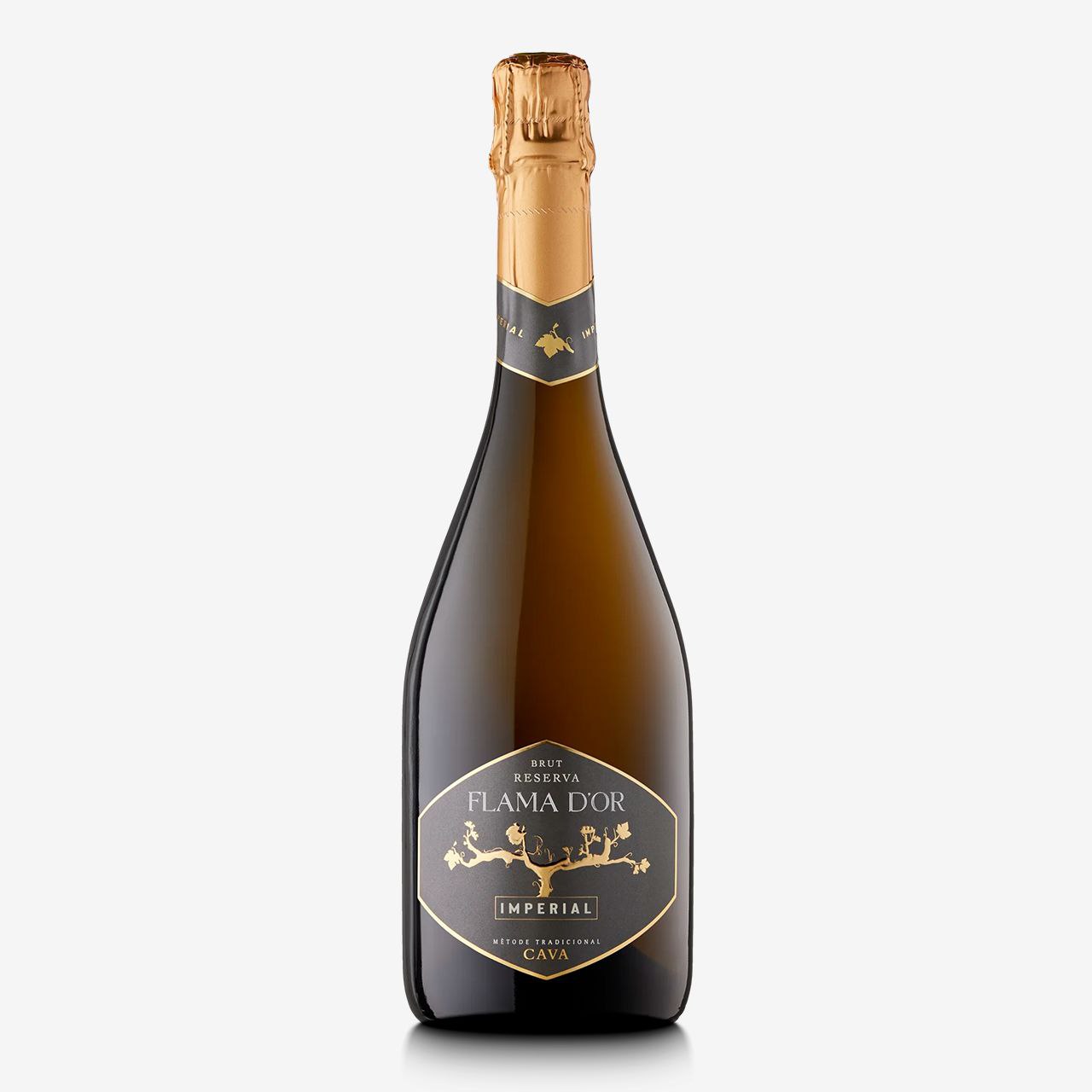Вино ігристе Flama d'Or Cava Brut Imperial сухе біле 11.5% 0.75 л 