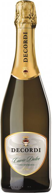 Вино ігристе Decordi Spumante Dolce солодке біле 9.5% 0.75 л 
