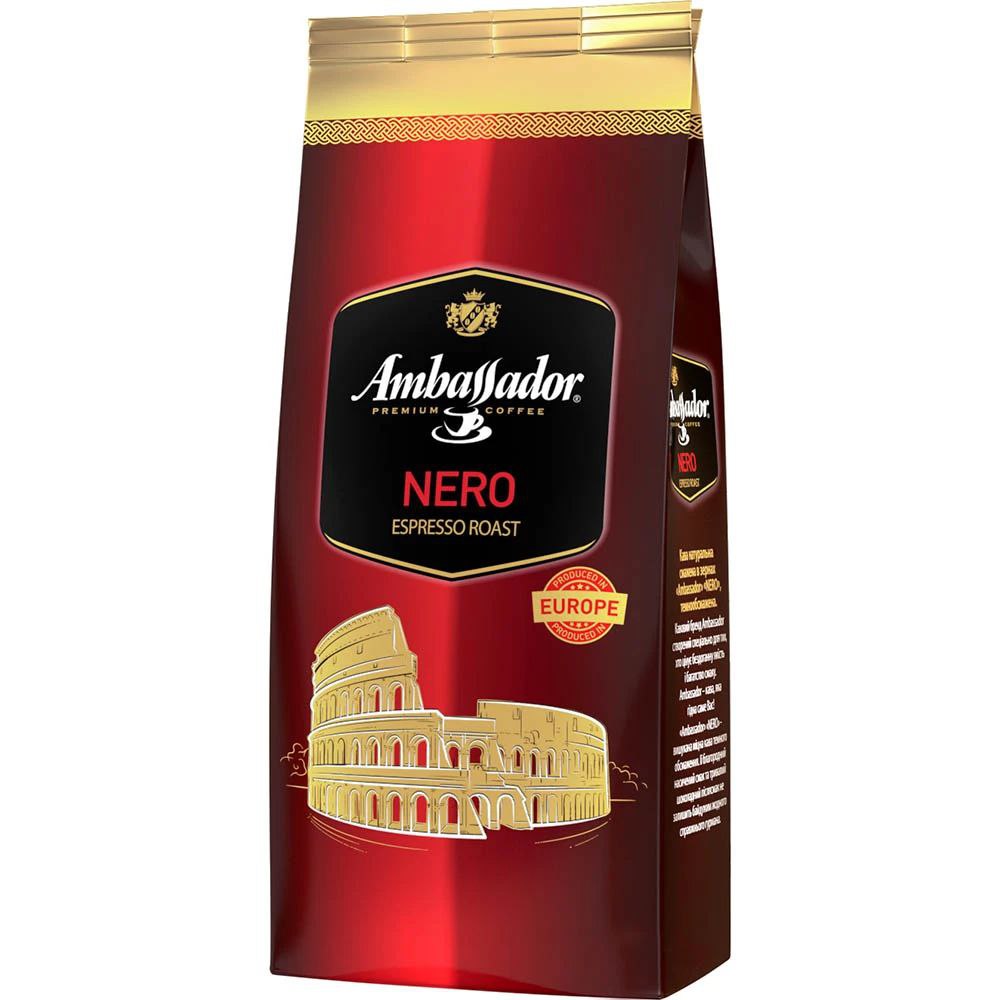 Кава в зернах Ambassador NERO пакет 1кг