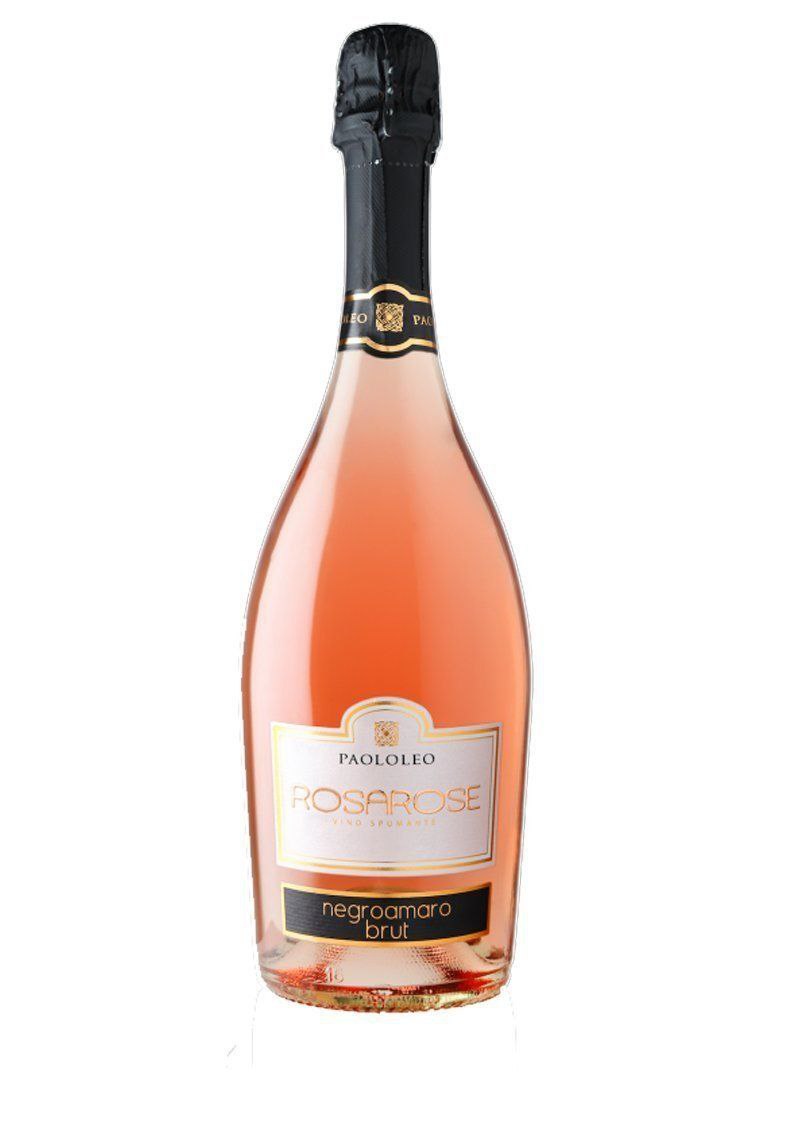 Вино ігр. Paololeo RosaRose Negroamaro Brut Spumante Rose сухе рож. 11.5% 0.75 л