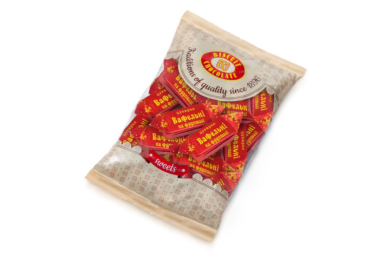 Цукерки Вафельні ХБФ на фруктозі 200г