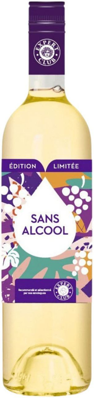 Вино Б/А Sans Alcool. Експерт Клуб біле 0,75л 0%