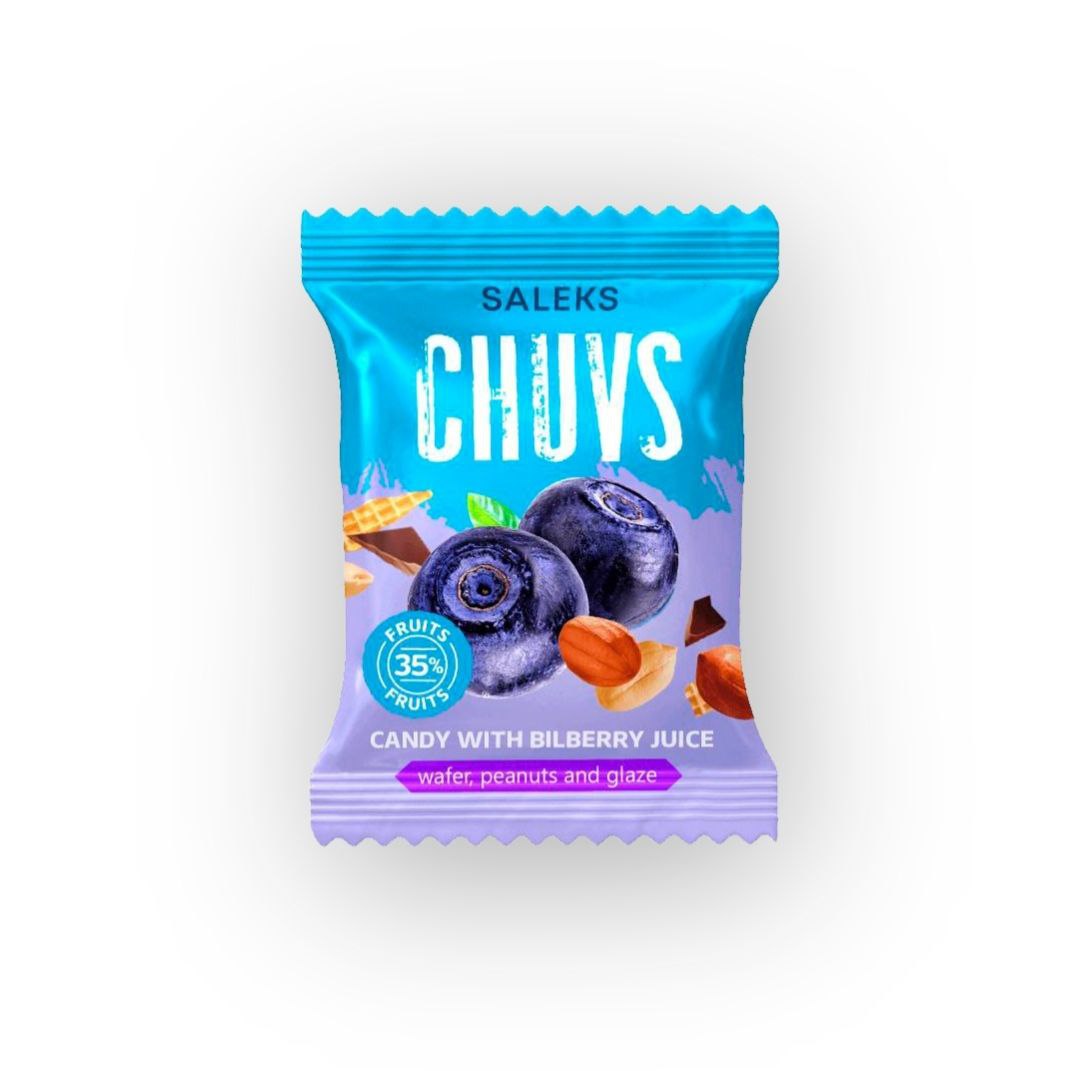 Цукерки Чавз з яблучним пюре соком чорниці та смаженим арахісом 1.4кг