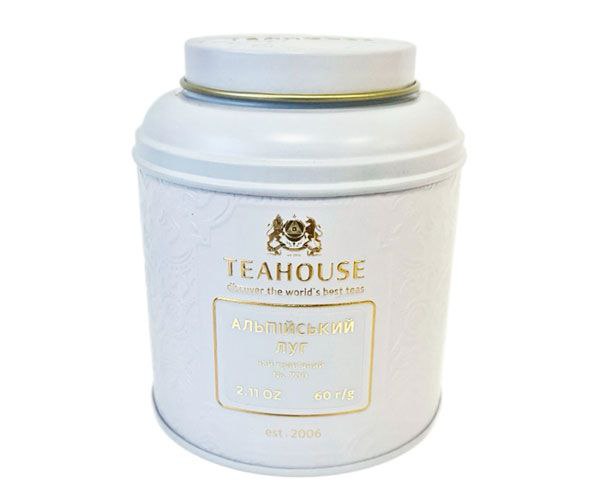 Чай Teahouse Альпійський луг металева біла банка 60г